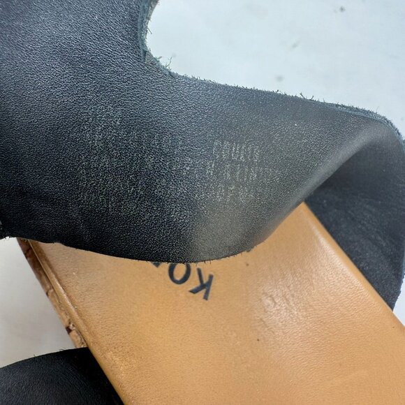 Kork-Ease Womens Black Leather Cork Sole Ankle Strap Sandals Size 39 US 8.5 - Picture 5 of 9